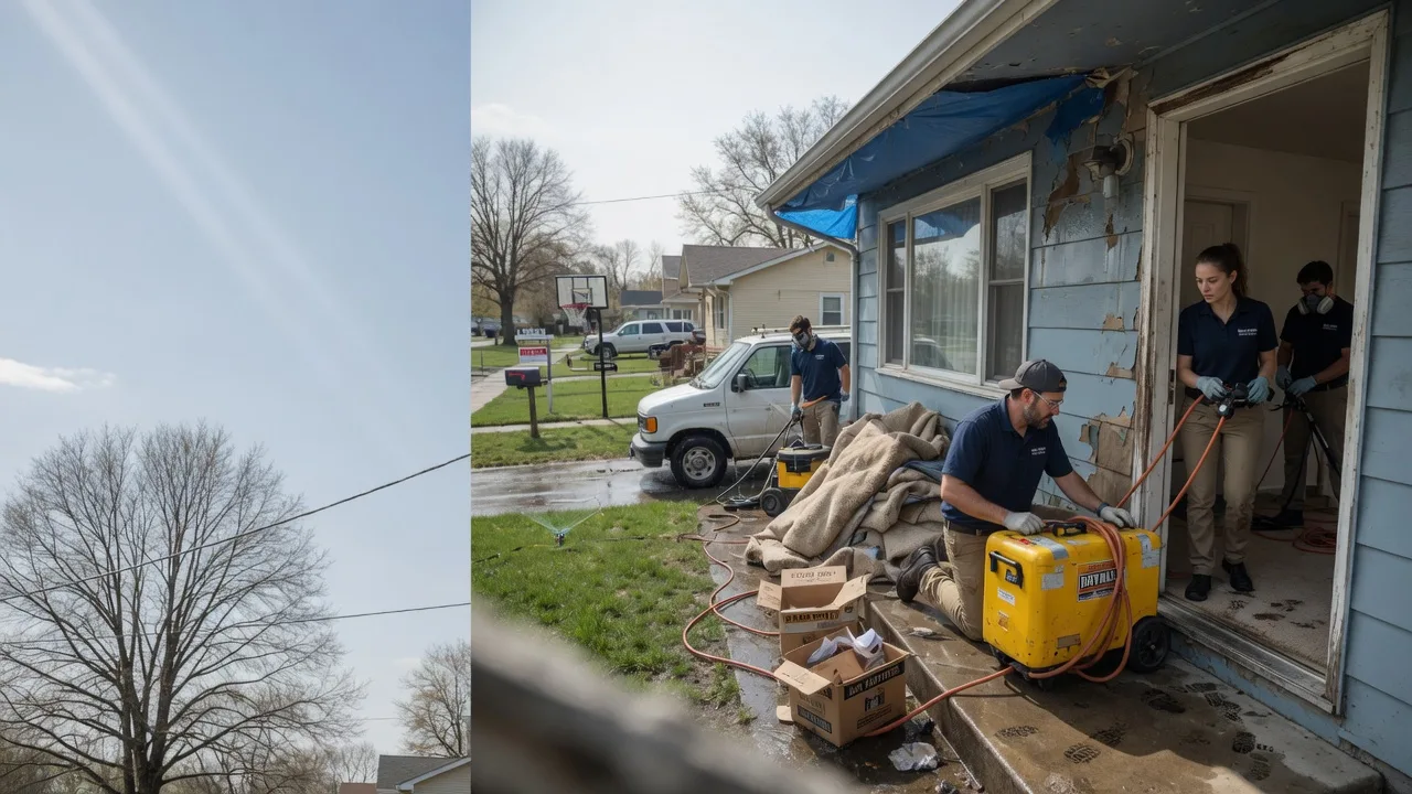 Basement Flood Cleanup in Okawville, IL near me